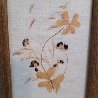Vintage dried leaves set 