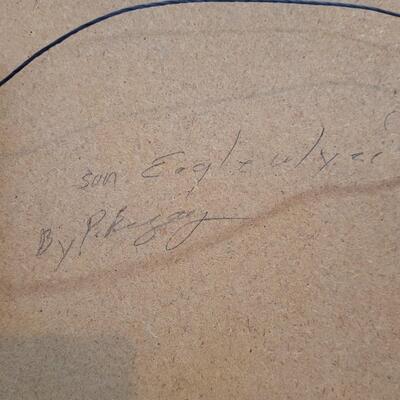 Sand painting signed