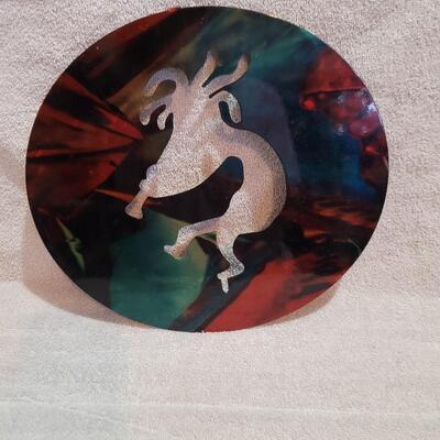 Kokopelli cut in metal
