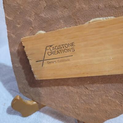 Chief face on flagstone