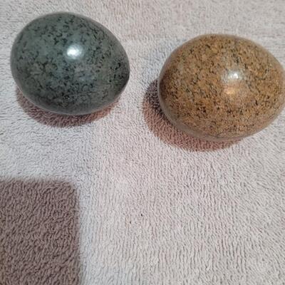 2 stone eggs