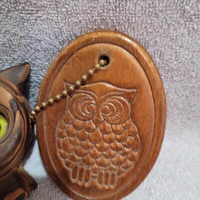 Owls  wood and fur