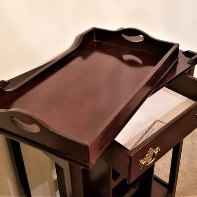 Lot #60  Contemporary Bar Cart/Wine Rack Combo