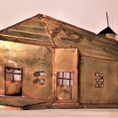 Lot #62  Large Copper Wall hanging - Cafe Du Monde