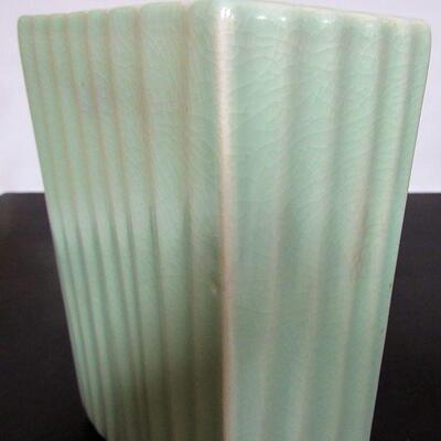 Light Green Mid Century Pottery Vase
