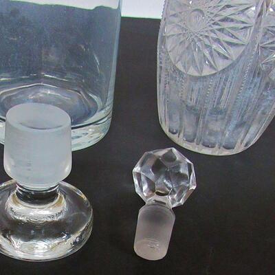 2 Vintage Glass Decanters, Read Description