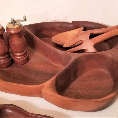 Lot #67  Mid Century "Monkey Wood" Lot