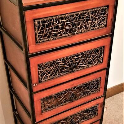 Lot #70  Contemporary 5 Drawer Cabinet