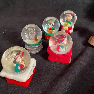 Lot 59  Christmas Ornaments and Mini Snow Globes
