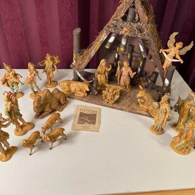 Lot 65  Fontanini Nativity Set