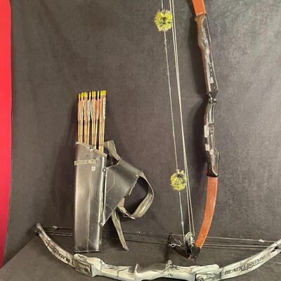 Lot 90  2 Bows (1 is Black Lightning) and Arrows with Case