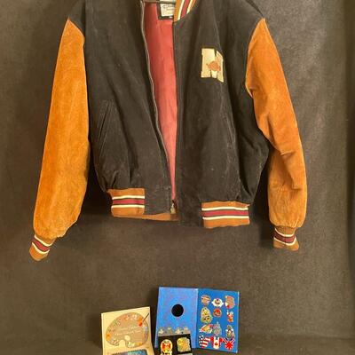 Lot 99  Mickey Mouse XL Jacket and Collectable Pins