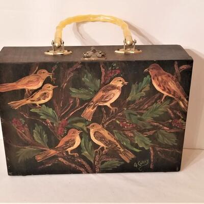 Lot #77  Vintage Hand Painted Box Purse