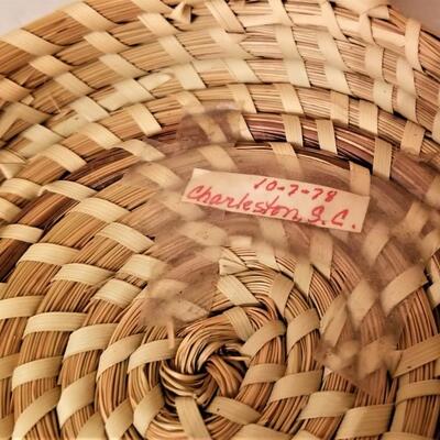 Lot #85  Lot of Two Charleston, SC Gullah Sweet Grass Baskets