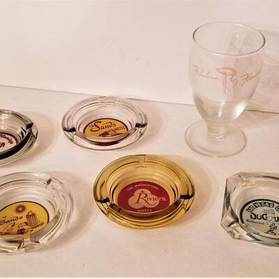 Lot #86  Lot of Vintage Las Vegas Hotel Ashtrays/Glass