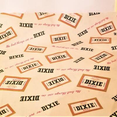 Lot #88 Vintage Beer Lot - DIXIE Beer fabric, JAX Beer glass & bottle