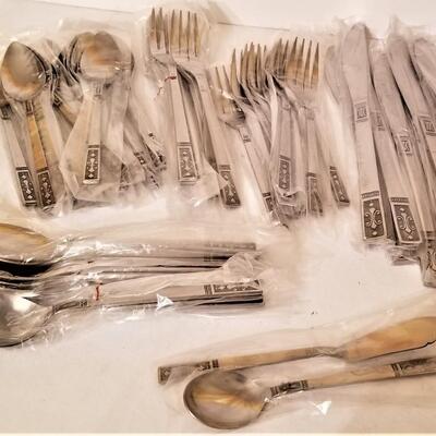 Lot #89  Complete Set of MidCentury Flatware in Original Box