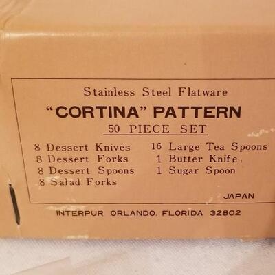 Lot #89  Complete Set of MidCentury Flatware in Original Box