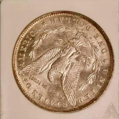 1883 VAM 4  O/O Morgan silver dollar ms 63 Reserve set .