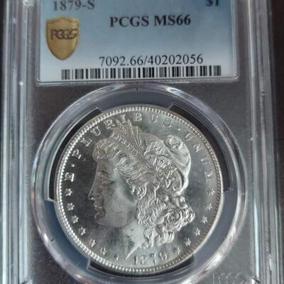 1879 S Morgan Silver Dollar MS 66.  Reserve set