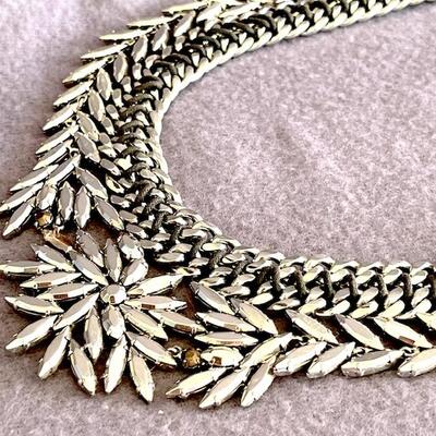 Lot 23 Silver Chain Link Statement Necklace Grey Leather Beaded Rope Woven 18