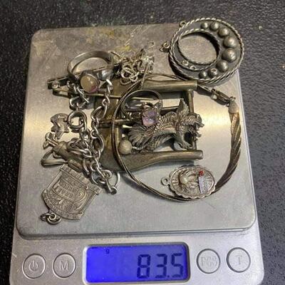 Sterling silver lot 83.5 g