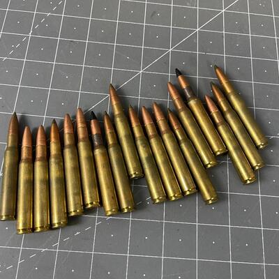 #130 (18) Rounds of Military 30.06 Ammo 