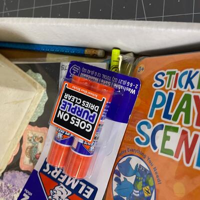 #136 Misc. Crafting: Glue Sticks, Paper, 