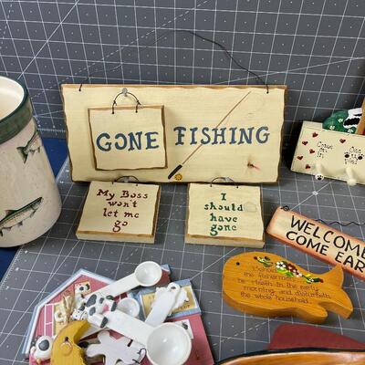 Fisherman Themed Wall Plaques etc.