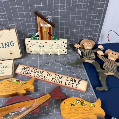 Fisherman Themed Wall Plaques etc.