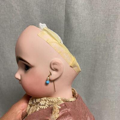 Antique Vintage Victorian Styled Bisque Composite Doll Tete Jumeau Stamped