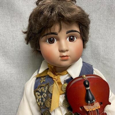 Mary Van Osdell Limited Edition Gypsy Boy Doll with Violin