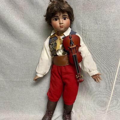 Mary Van Osdell Limited Edition Gypsy Boy Doll with Violin