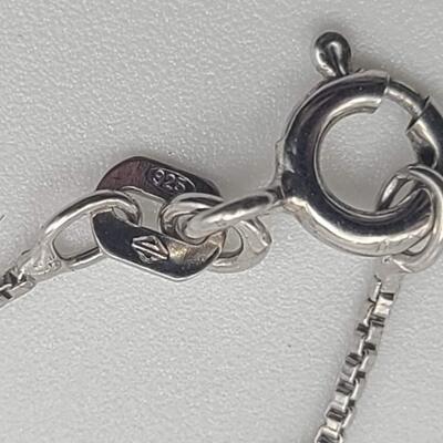 Sterling silver n 14 k gold pendant necklace