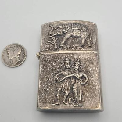 Vintage sterling silver lighter  24 g