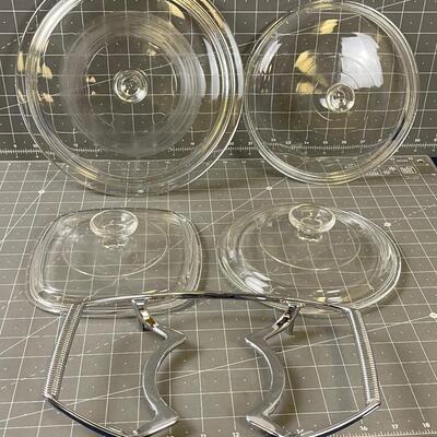 Pyrex Lids, Corning ware and Holders
