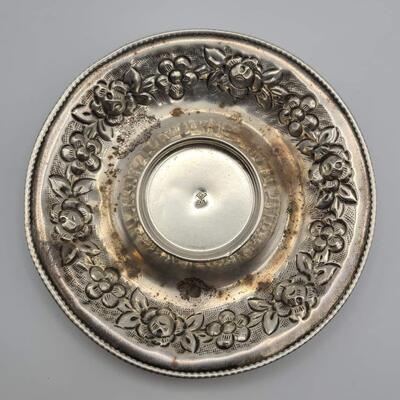 Sterling silver cup and plate antique  106 g