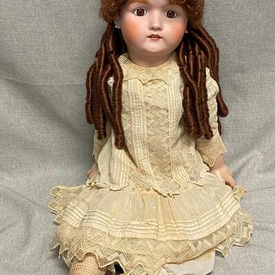 Vintage BSW Bisque & Composite Red Haired Doll
