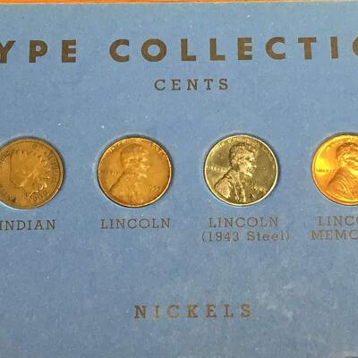 20th century type coin book Reserve set