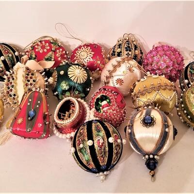 Lot #91  Lot of 17 Vintage "70's Beaded Ornaments