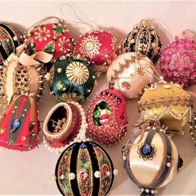 Lot #91  Lot of 17 Vintage "70's Beaded Ornaments