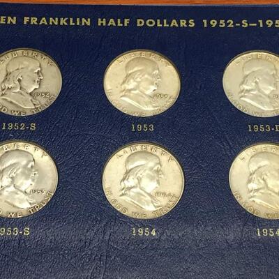 Franklin halve book 1946 to 1963 missing 1.Reserve set
