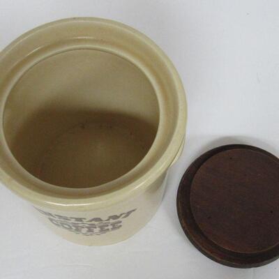 Pfaltzgraff Village Instant Coffee Canister and Cover