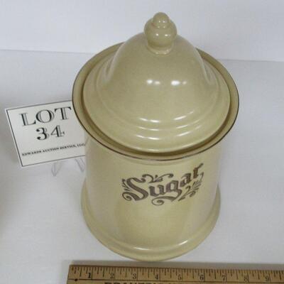 Pfaltzgraff Village Sugar Canister and Cover