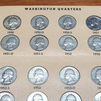 Washington  Quarter  book 1936 to 1964 .Incomplete missing 2 quaters  .Reserve set