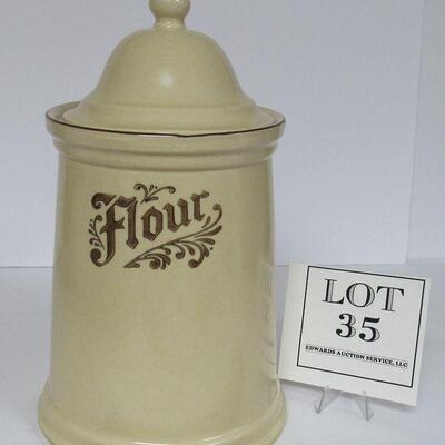 Pfaltzgraff Village Flour Canister and Cover