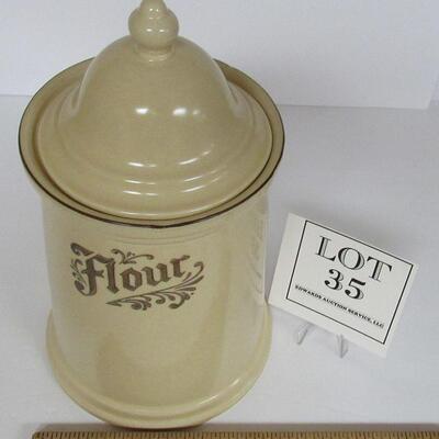 Pfaltzgraff Village Flour Canister and Cover