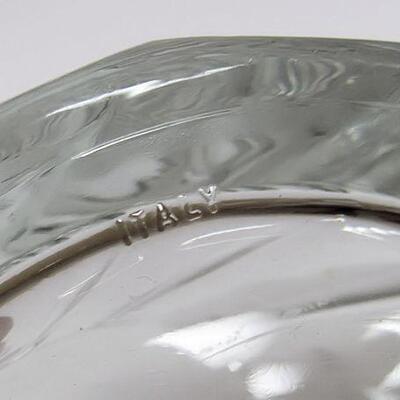 Older Glass Ice Bucket, Marked Italy on Bottom