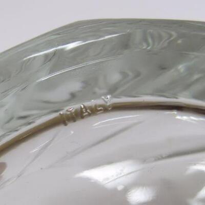 Older Glass Ice Bucket, Marked Italy on Bottom