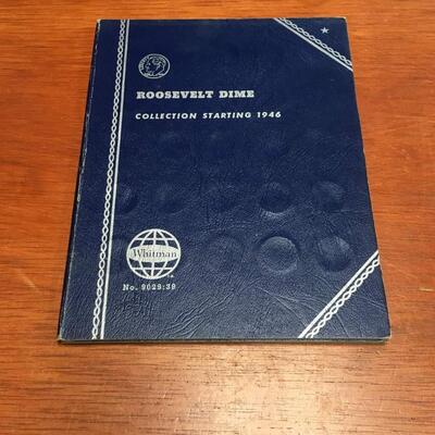 Rosevelt dimes book 1946 to 1967 reserve set